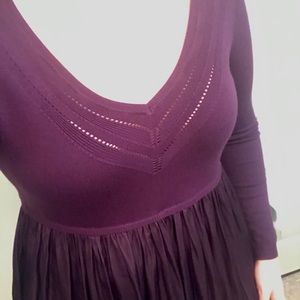 Torrid Purple V-neck Sweater